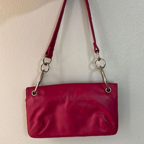 WILSONS LEATHER MAXIMA Bright Pink arm / shoulder / clutch / purse - Picture 1 of 11